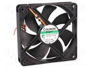 Fan: DC; axial; 12VDC; 120x120x25mm; 183.83m3/h; 44.5dBA; Vapo SUNON