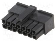 Plug; wire-board; female; MF30; 3mm; PIN: 14; w/o contacts Amphenol Communications Solutions