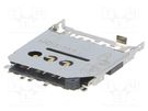 Connector: for cards; Micro SIM; shielded,push-push; SMT; PIN: 6 MOLEX