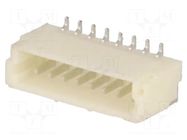 Connector: wire-board; socket; male; 1mm; PIN: 8; SMT; 50V; 1A; tinned JOINT TECH