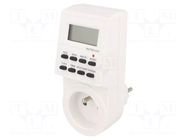Programmable time switch; Range: 7days; 230VAC; OUT 1: 250VAC/16A ZEXT