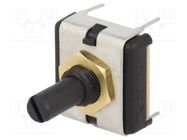 Potentiometer: shaft; single turn; 1kΩ; ±20%; 0.75W; linear; 6.35mm BOURNS