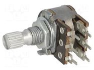 Potentiometer: shaft; single turn; 47kΩ; 100mW; ±20%; on panel,PCB TELPOD