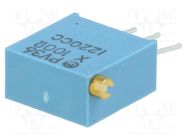 Potentiometer: mounting; vertical; 100Ω; 500mW; THT; ±10%; linear BOURNS