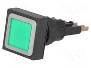 Switch: push-button; 16mm; Stabl.pos: 1; green; filament lamp EATON ELECTRIC