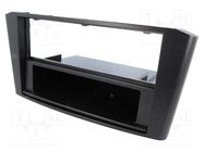 Radio frame; Toyota; 2 ISO; black 4CARMEDIA