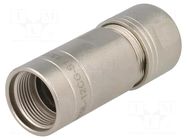 Gland; straight; size 12; metal; Body plating: nickel; 10.5mm AMPHENOL