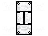 Chassis; black; 172x80x3mm; acrylic POLOLU