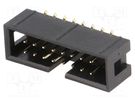 Socket; IDC; male; PIN: 16; vertical; SMT; gold flash; 2.54mm Amphenol Communications Solutions