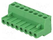 Connector: pluggable terminal block; plug; female; 15A; 300V; 1x8 NINIGI