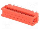 Wire-board; adapter; PIN: 14; IDC,THT; on PCBs,for ribbon cable Amphenol Communications Solutions