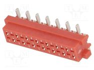 Wire-board; socket; female; PIN: 14; SMT; on PCBs; 30V; 1A; -40÷105°C AMPHENOL COMMUNICATIONS SOLUTIONS