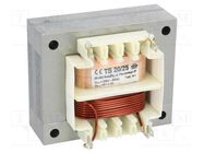 Transformer: mains; 20VA; 230VAC; 6V; 3.3A; Leads: solder lugs; IP00 INDEL