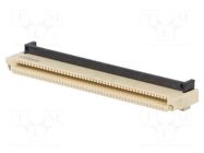 Connector: FFC/FPC; SMT; PIN: 50; 0.5mm; horizontal OMRON
