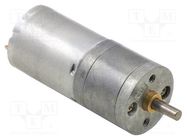 Motor: DC; with gearbox; HP; 6VDC; 6A; Shaft: D spring; 130rpm; 75: 1 