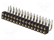 Connector: pin strips; socket; female; PIN: 30; turned contacts CONNFLY