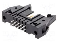 Connector: IDC; socket; male; PIN: 10; straight; THT; 2.54mm; 2x5 TE Connectivity