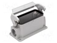 Enclosure for connectors: HDC; size 16B; Han® HMC; IP65; closed HARTING