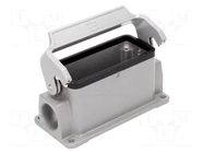 Enclosure for connectors: HDC; size 16B; Han® HMC; IP65; closed HARTING