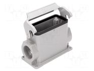 Enclosure for connectors: HDC; size 16B; Han® HMC; IP65; M32 HARTING