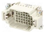 Connector: HDC; contact insert; male; 10A; 250V; Han® HMC; PIN: 42 HARTING