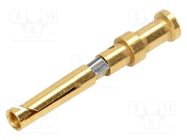 Contact; female; copper alloy; gold-plated; 1mm2; 18AWG; crimped HARTING