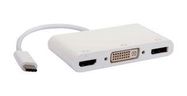 CONV, USB TYPE C PLUG, DP/DVI/HDMI RCPT