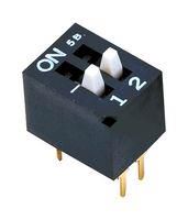 DIP SWITCH, DPST-NO, 0.1A, 6VDC, THT