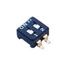 DIP SWITCH, DPST-NO, 0.1A, 6VDC, SMD