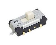 SLIDE SWITCH, DPDT, 0.1A, 12VDC, SMD