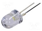 LED; 10mm; white cold; 30°; Front: convex; 2.8÷3.6V; No.of term: 2 OPTOSUPPLY