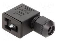 Connector: valve connector; plug; form B; 11mm; female; PIN: 3; 300V MOLEX