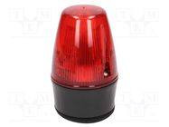 Signaller: lighting; continuous light,blinking light; red; IP65 MOFLASH SIGNALLING