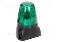 Signaller: lighting-sound; 35÷85VDC; 35÷85VAC; LED x8; green; IP65 MOFLASH SIGNALLING