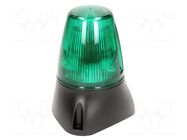 Signaller: lighting-sound; 10÷17VDC; 10÷17VAC; LED x8; green; IP65 MOFLASH SIGNALLING