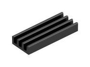 HEAT SINK, 37.5MMX6MMX15MM, BLK ANODISED