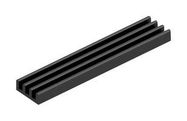 HEAT SINK, 75MMX6MMX15MM, BLACK ANODISED