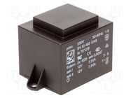 Transformer: encapsulated; 15VA; 230VAC; 12V; 12V; 625mA; 625mA; PCB HAHN