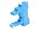Socket; PIN: 8; 10A; 250VAC; 095.91.3; for DIN rail mounting FINDER