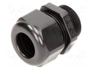 Gland; IP68; M25; 13÷18mm; thermoplastic; black HARTING