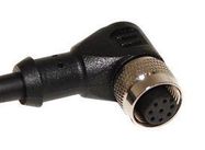 SENSOR CORD, R/A M12 RCPT-FREE END, 1.5M