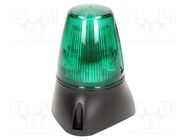 Signaller: lighting-sound; 20÷30VDC; 20÷30VAC; LED x8; green; IP65 MOFLASH SIGNALLING