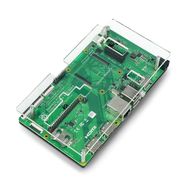 Case for Raspberry Pi CM4IO - black-transparent opened