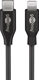 Lightning to USB-Cā„¢ Charging and Sync Cable, 0.5 m, black - MFi cable for Apple iPhone/iPad, black