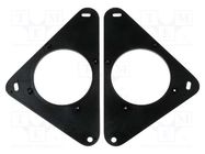 Speaker frame; 100mm; Renault; Renault Master II; 2pcs. 4CARMEDIA