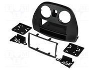 Radio frame; Mitsubishi; 2 DIN; black METRA