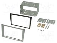 Radio frame; Opel; 2 DIN; aluminium ACV