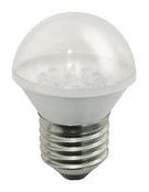 LED BULB, E27, 230VAC, 20MA, PC, RED