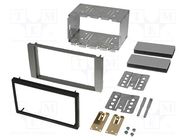 Radio frame; Ford; 2 DIN; silver ACV