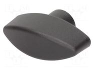 Knob wing; Int.thread: M10; 13mm; H: 34mm; polyamide; W: 56mm ELESA+GANTER